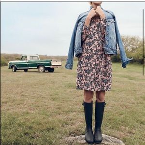 J. Crew Wrap Dress in 365 Crepe, Blush Bouquet